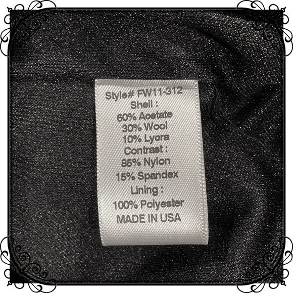 NWOT - ADOLFO SANCHEZ Chic & Sexy Cut-Out Mesh Wool Dress - Picture 8 of 10